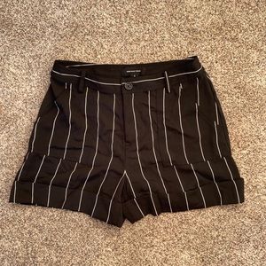 High Rise Striped Shorts